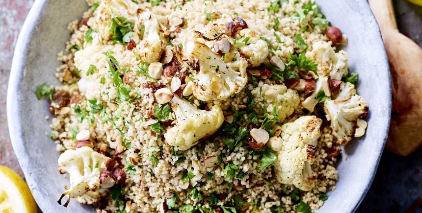 couscous met geroosterde bloemkool
