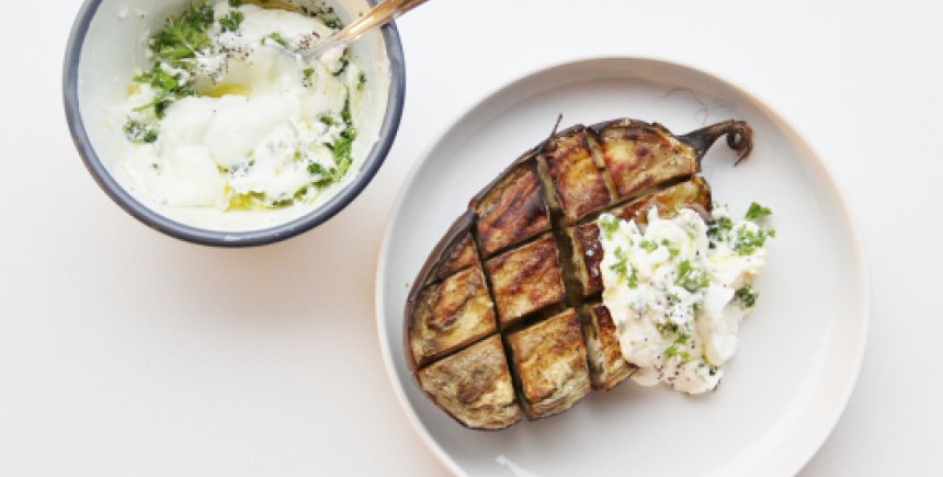 gegrilde aubergine