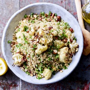 couscous met geroosterde bloemkool